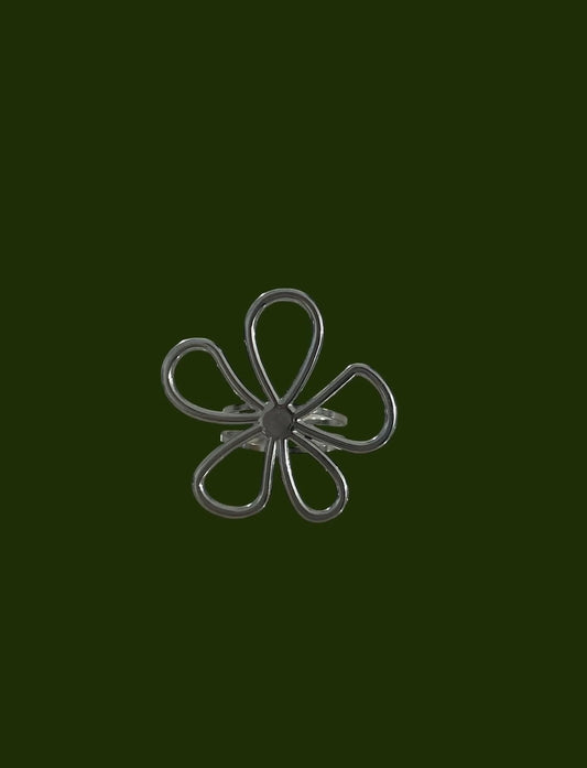 Silver Flower Ring